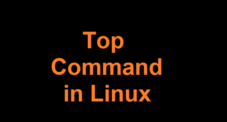 Use of Top Command in Linux
