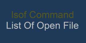 use of lsof command