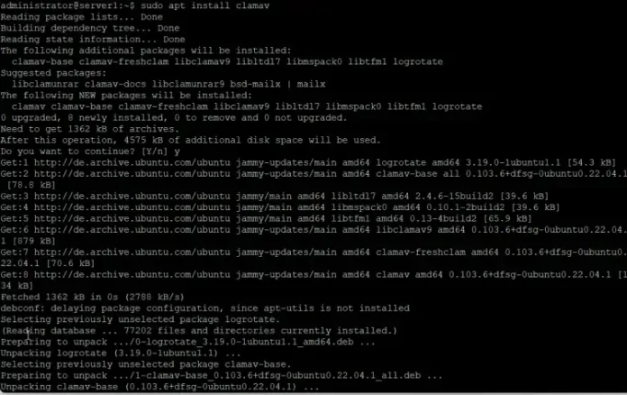 How to scan for viruses with ClamAV on Ubuntu 24.04 ClamAV Installation on Ubuntu 24.04
